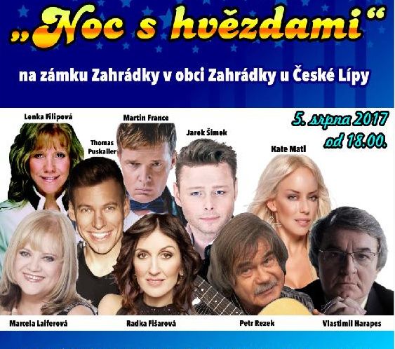 „Noc s hvězdami“ na zámku Zahrádky.
