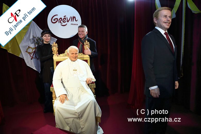 Audience u papeže Jana Pavla II. v muzeu Grévin