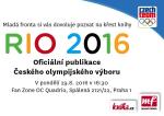 Přijďte si pro podpis českých olympioniků!