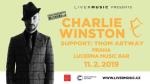 Charlie Winston oznamuje hudebního hosta svého koncertu 11. února v pražském Lucerna Music Baru.